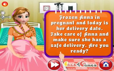 Video herunterladen: Frozen Anna Emergency Birth - Disney Princess Games - Games For Baby Girls