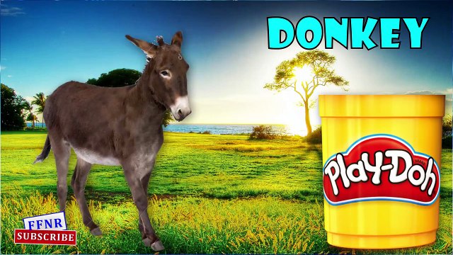 Farm animals Names for children | Play Doh Farm animals Sounds for kids babies