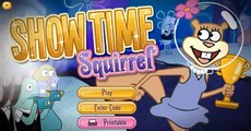 Spongebob Squarepants Showtime Squirrel - Cartoon Movie Game New Spongebob