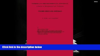 Download  Fourier Series and Integrals (Probability and Mathematical Statistics)  PDF READ Ebook