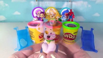 BUBBLE GUPPIES Play Doh Surprise Toys - LEARN COLORS Nick Jr Kids