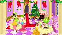 Rapunzel Cinderella Snow White Princesses at Jingle Bells song _ Songs & Rhymes with Princesses-sUih2TCVhOM