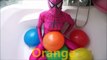 5 Mega Colors Wet Balloons real SpiderGirl Learn Colours Balloon Finger Nursery Songs Compilation