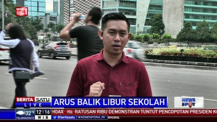 Kawasan Puncak Dipadati Kendaraan di Akhir Libur Sekolah