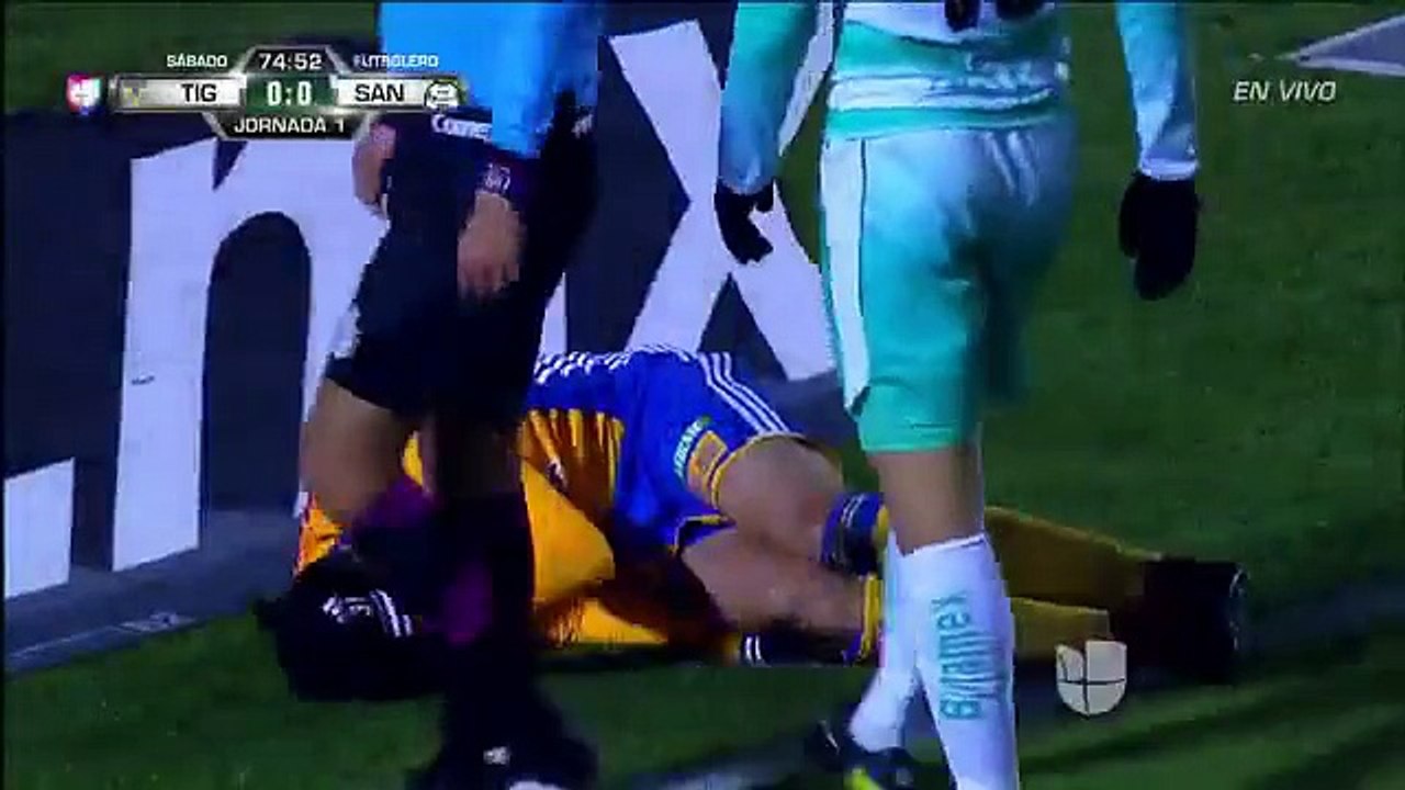 Tigres UANL vs Santos Laguna (0-0) Highlights - Clausura 2017 Liga MX - 07012017 [HD]