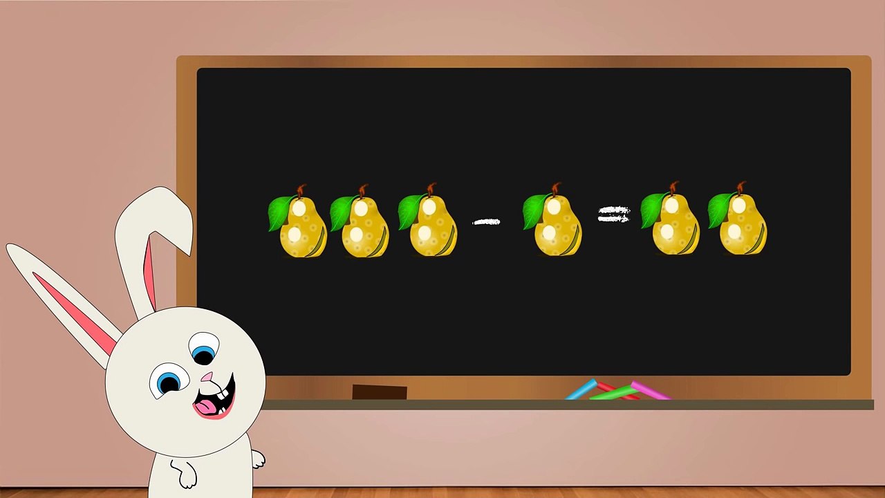 Kids are learning to count. Exercises on subtraction for kids-e7kLuwVRjzU