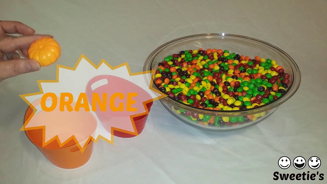 Learn Colors - Skittles Orange and Red-pM3c1lOAJsI
