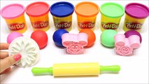 Learn Colors for Toddlers Play Doh Minnie Mickey Mouse Clubhouse and Flower Molds-l3VRWNA7dPg