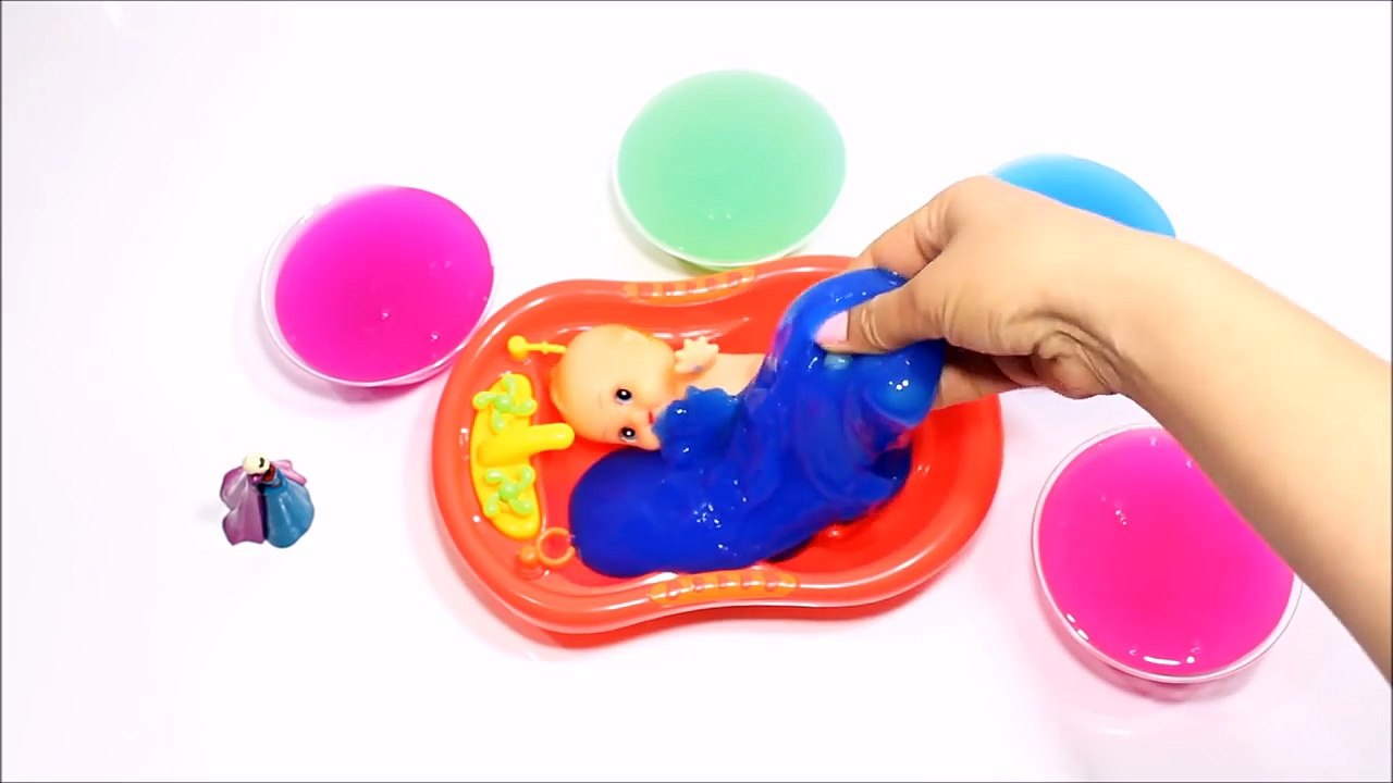 Learn Rainbow Colors With Squishy Slime Bathtime and Cool Surprise Toys-MPuzQYr1Yjo