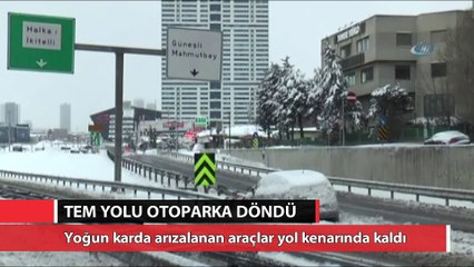 TEM Otoyolu otoparka döndü