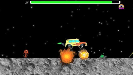 Monster Truck _ Moon Stunts _ Moon Landing _ Kids Astronaut-8dGxo6wXA2w