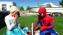Princess ELSA EATS A SPIDER Sandwich Spiderman vs Joker Superman Spidergirl Funny Superhero Prank