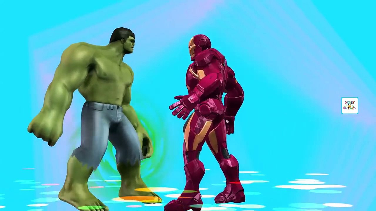 Hulk Vs Iron Man Finger Family Songs Collection | Daddy Finger Lyrics | Hulk colours Songs