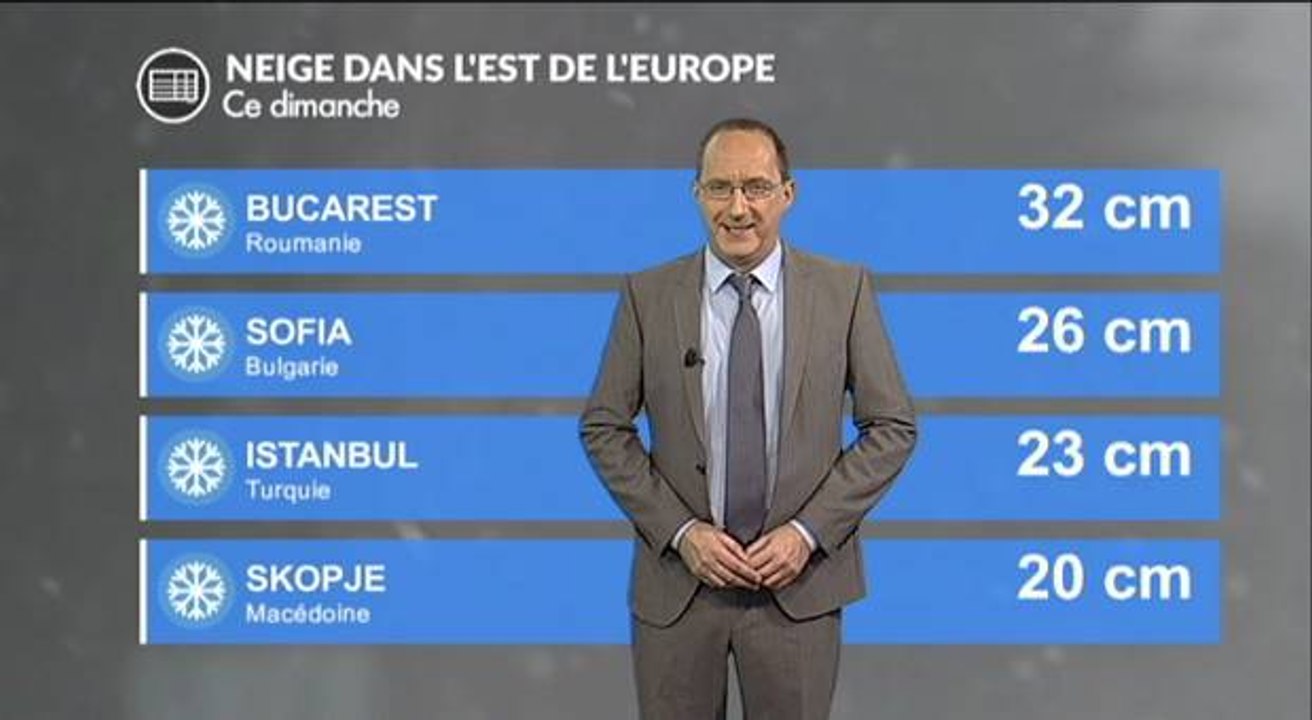 Grand froid et d'incroyables chutes de neige en Europe centrale