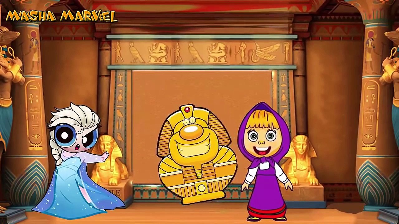 كرتون ماشا و الدب - المجمدة إلسا تعطي ماشا علبة الحلوي السحرية !! كرتون اطفال مضحك