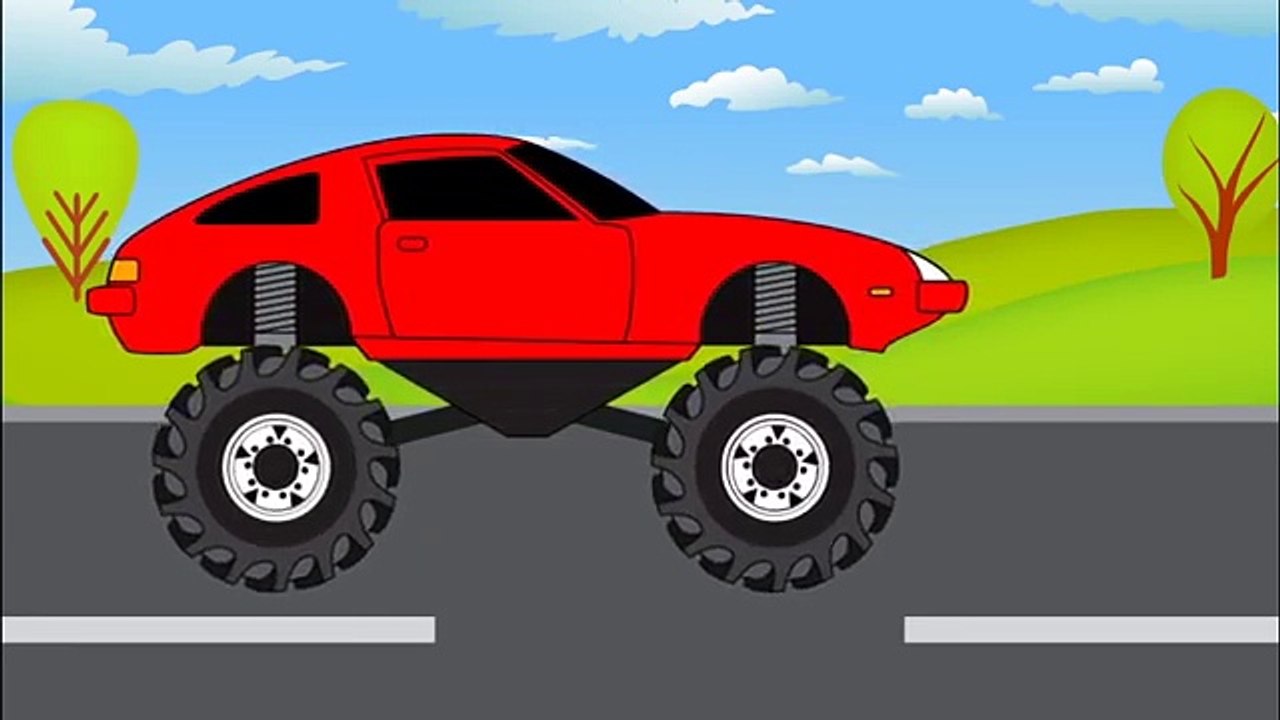 Kids Videos: Nursery Rhymes: Monster trucks: Hot wheels