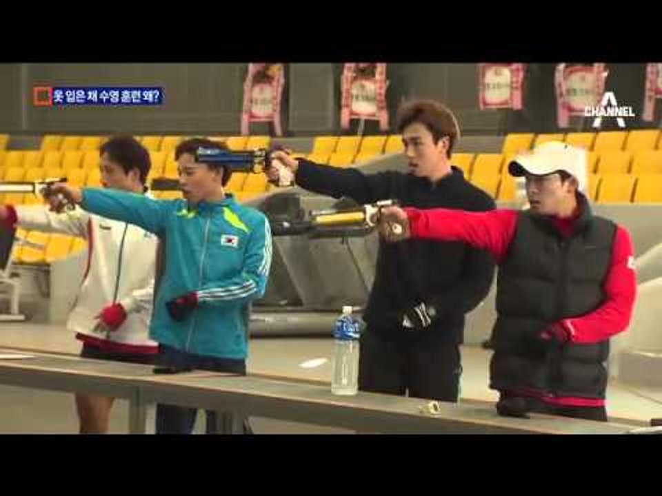 근대 5종 대표팀, 옷 입고 수영하는 까닭은?