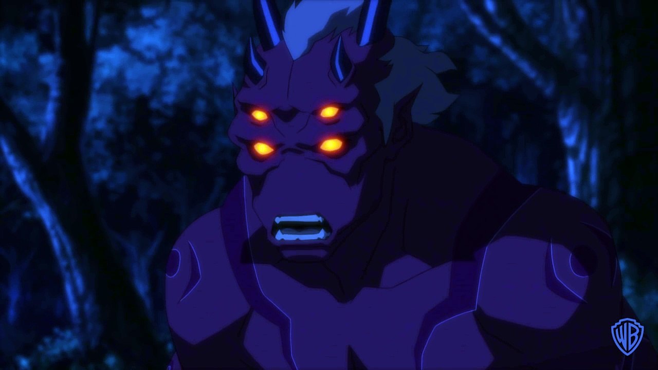 Justice League vs. Teen Titans clip - Trigon Appears to Raven-O1eRvAYmKgw