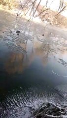 Drini i Bardhë siç rrallë e keni parë, ja ç’i ka bërë i ftohti