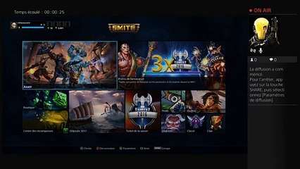 Diffusion PS4 Smite Nouveau sur ps4