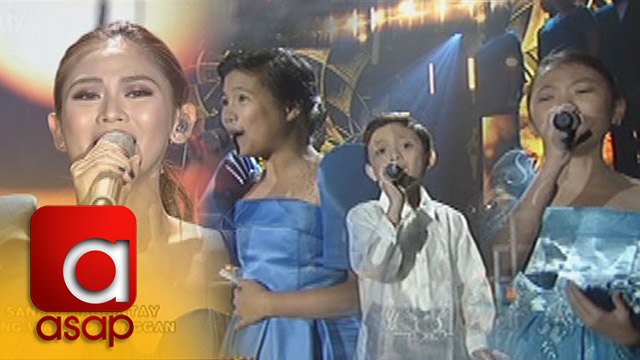 ASAP: Sarah sings Sana'y Maghintay Ang Walang Hanggan together with The Voice Kids