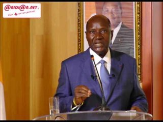 Le premier ministre Daniel Kablan Duncan face à la presse