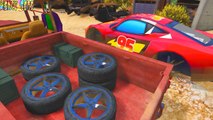 Joker stole the wheels McQueen & Dinoco with Spiderman Children Nursery Rhymes Songs