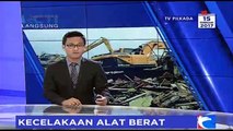 Alat Berat Terperosok, Seorang Operator Terluka