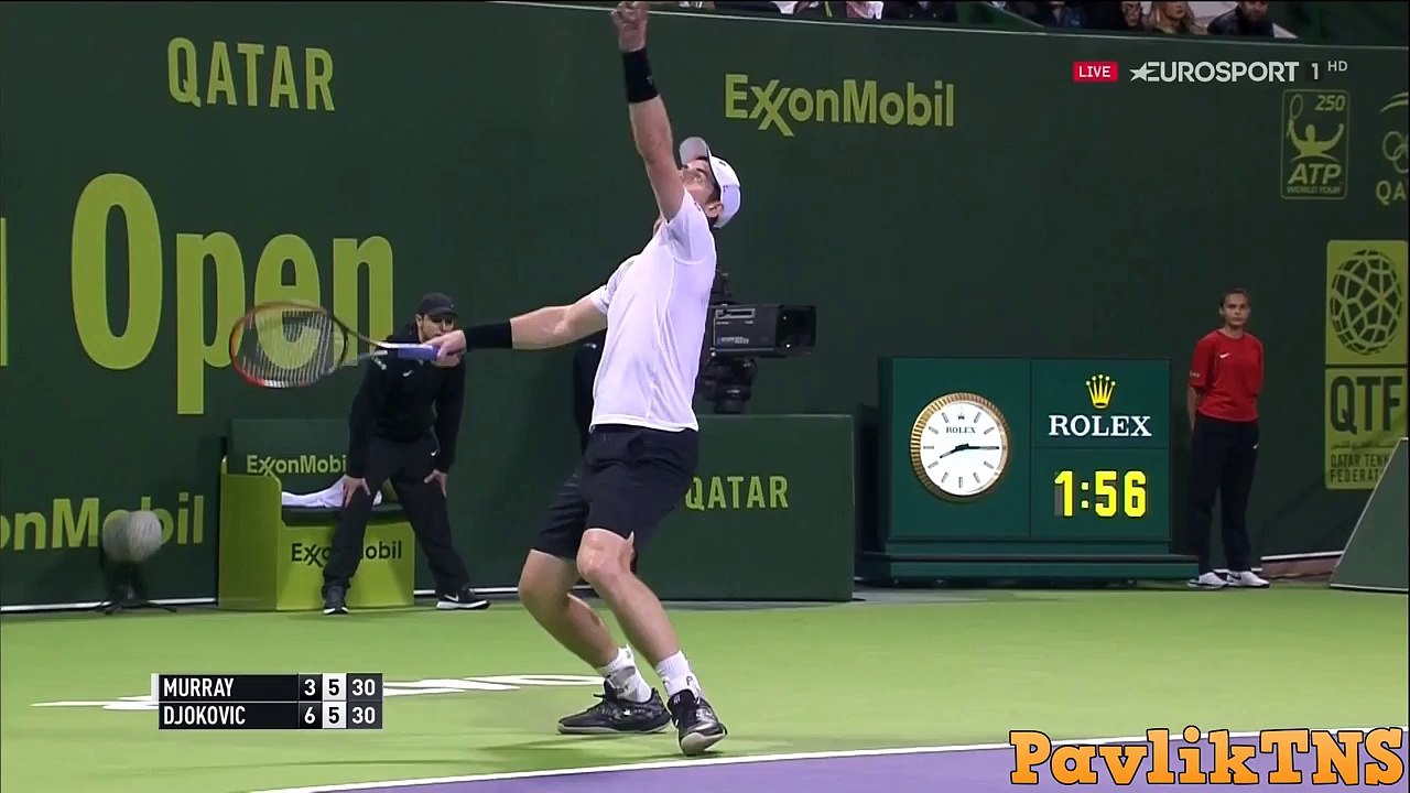 A. Murray vs N. Djokovic FRACTURE RACKET