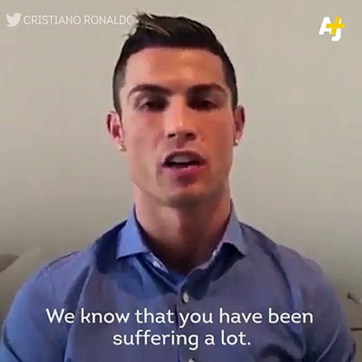 Ronaldo supporting Syrian's