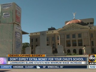 Lawmakers blame Arizona's new minimum wage increase for stagnant education budget