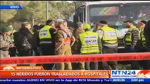 Al menos cuatro muertos y 15 heridos en ataque con un camión en Jerusalén
