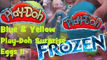 HUGE SURPRISE EGG` | YELLOW AND BLUE PLAY-DOH` | ANNA & ELSA SURPRISE EGG` | FROZEN`