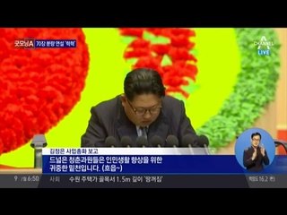 김정은, 70쪽 연설문 읽으며 4초 마다 ‘헉헉’