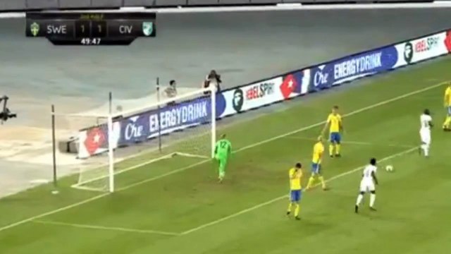 Giovanni Sio Goal - Sweden 1-2 Ivory Coast (Friendly Match) 08-01-2017 (HD)