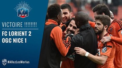 Lorient 2-1 Nice - Les Buts Et Réé - All Goals Highlights - 08.01.2017