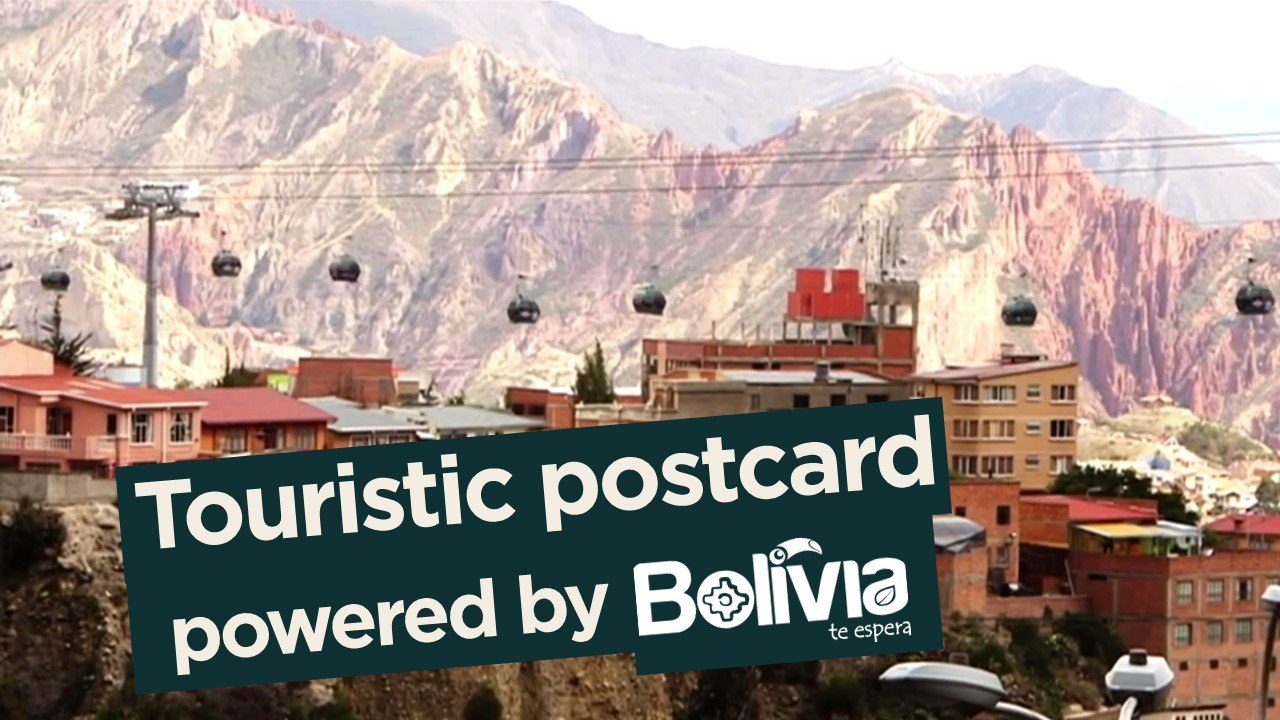 Rest day - Tarjeta postal / Touristic postcard / Carte postale; powered by Bolivia