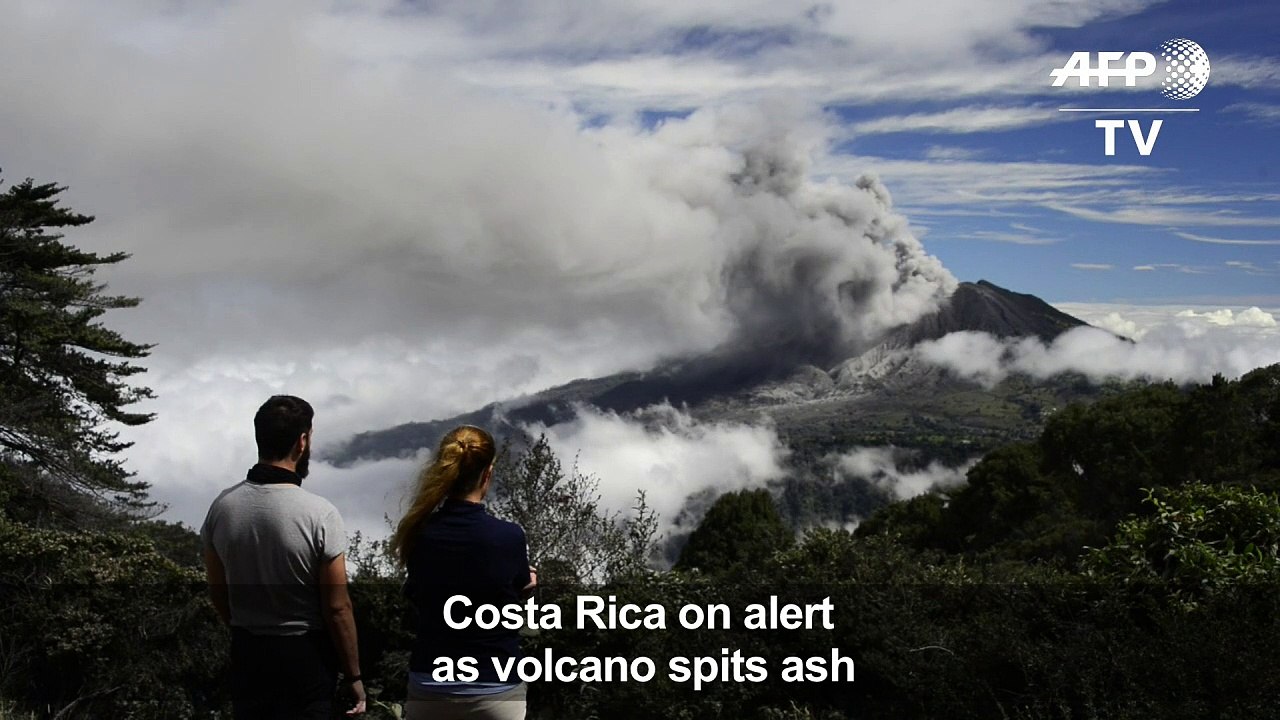 Costa Rica on alert as volcano spits ash