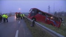 Quatro emigrantes portugueses morrem num despiste de autocarro em França