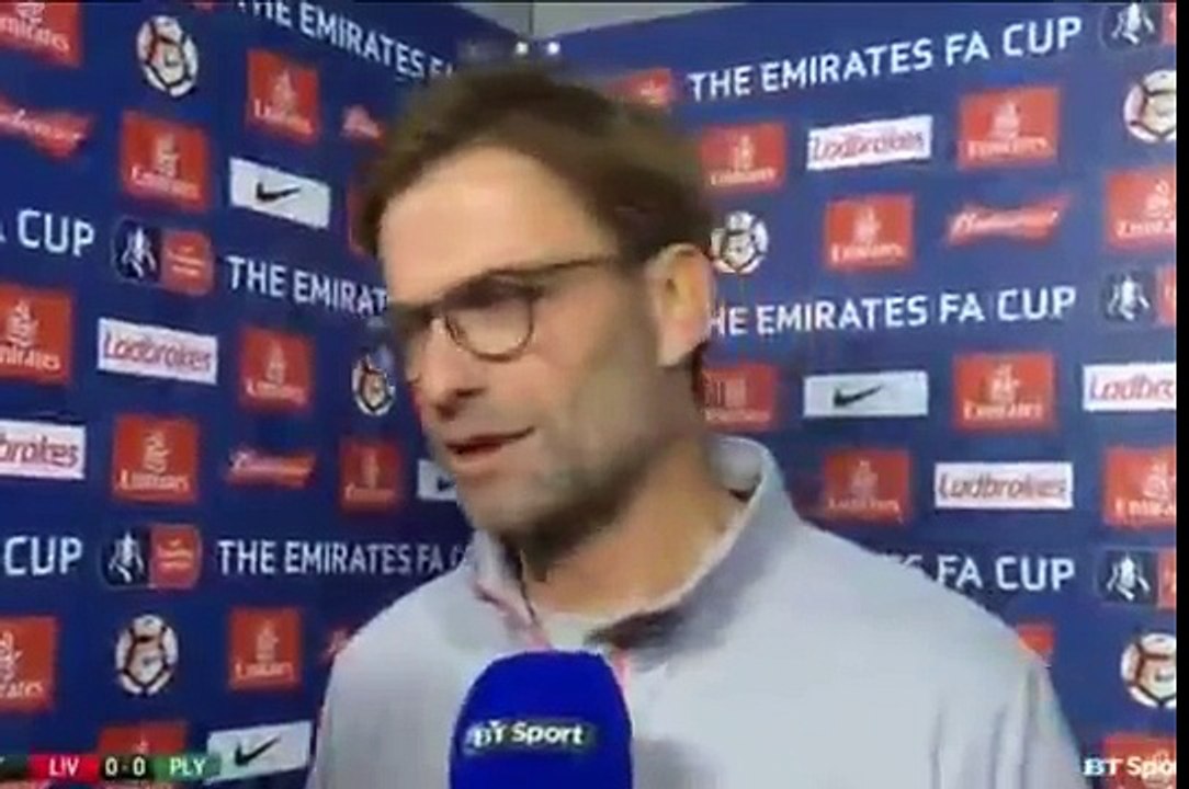 Jurgen Klopp post match interview | Liverpool 0-0 Plymouth Argyle | FA CUP  | 08.01.17