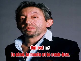 Serge Gainsbourg - Qui est in, qui est out KARAOKE / INSTRUMENTAL