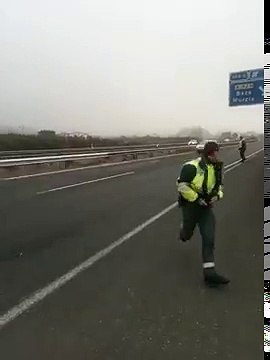 Conductor embiste coche de Guardia Civil en Guadix