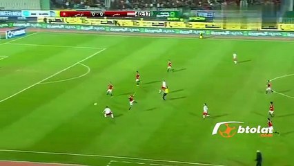 كوبري علي معلول لسعد سمير في مباراة مصر وتونس