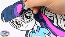 My Little Pony Coloring Book Twilight Sparkle Sunset Shimmer Surprise Egg and Toy Collector SETC