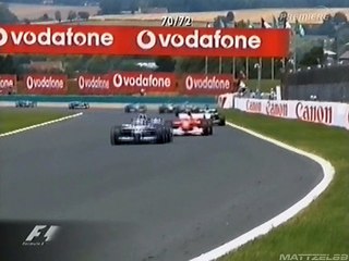 F1 2002 France Montoya MSchumacher Raikkonen battle