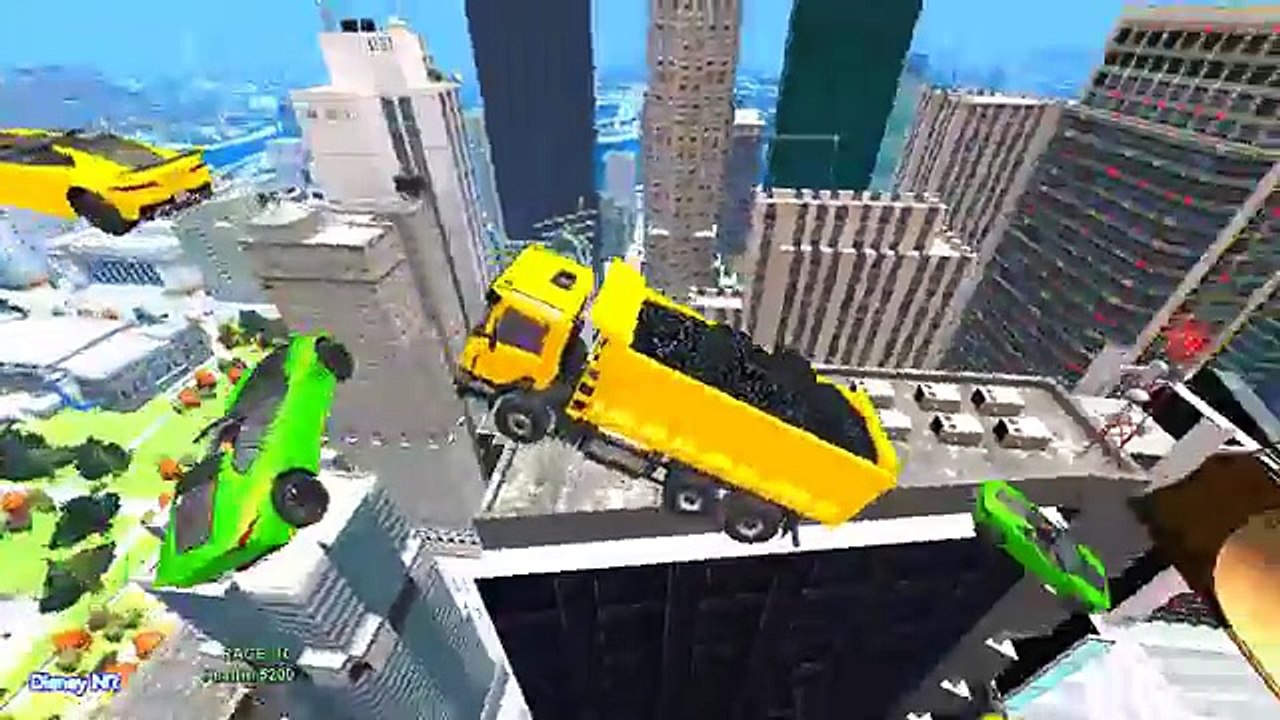 Dump Truck Color Cars for Kids and Spiderman Cartoon Fun Videos for Children and More Nursery Rhymes