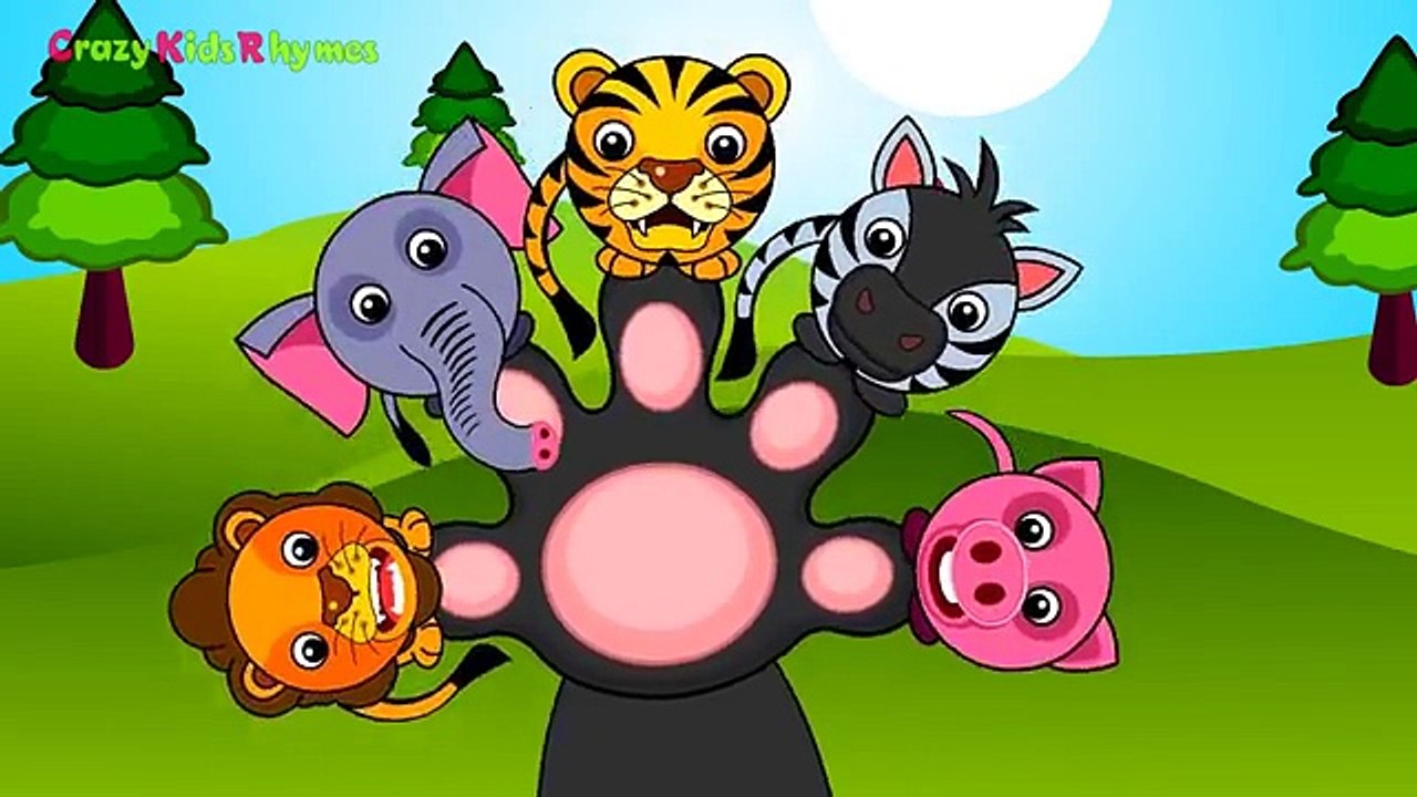 Finger Family Children Nursery Rhymes _ Finger Family Animals Cartoons ...