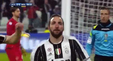 Gonzalo Higuain Super Volley Goal HD - Juventus 1-0 Bologna - 08.01.2017 HD