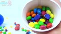 Balls and Cups Skittles Candy Learn Colours Surprise Toys McQueen Cars 3 Finding Dory Toy Story