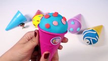 Play-Doh Ice Cream Cone Surprise Eggs Disney Eggs Play Doh Eggs Toy Videos